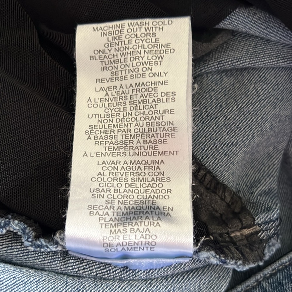 Wit and Wisdom Cropped Raw Edge Denim Jean Womens Sz 12 Petite - Picture 10 of 15